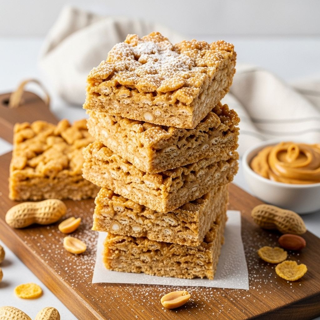 Crunchy Peanut Butter Cereal Bars: The Ultimate No-Bake Snack Pantry staples become satisfying grab-and-go treats without any oven time.