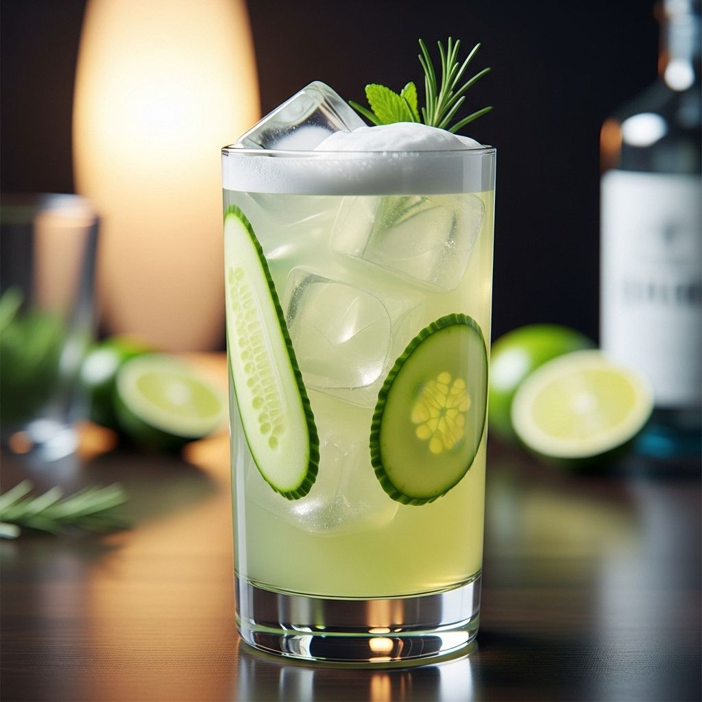 A fusion of herbal freshness and sparkling fizz that elevates any summer gathering.