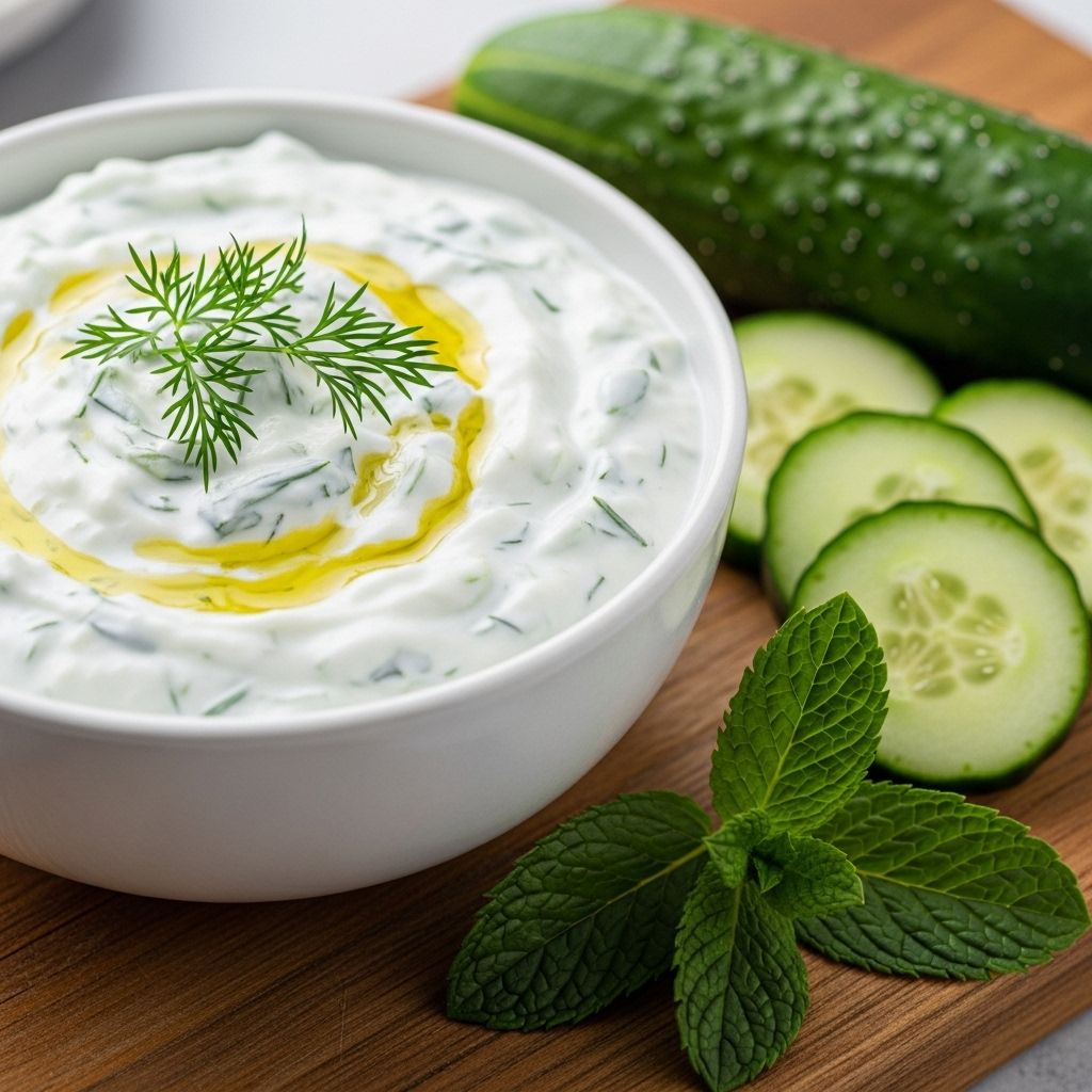 This chilled sauce delivers vibrant herb-infused flavor that enlivens snacks and spreads.