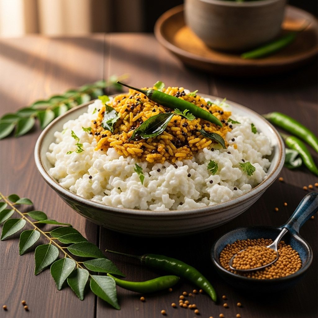 A mash of tender grains, tangy yogurt, and spiced tempering soothes the palate each time.
