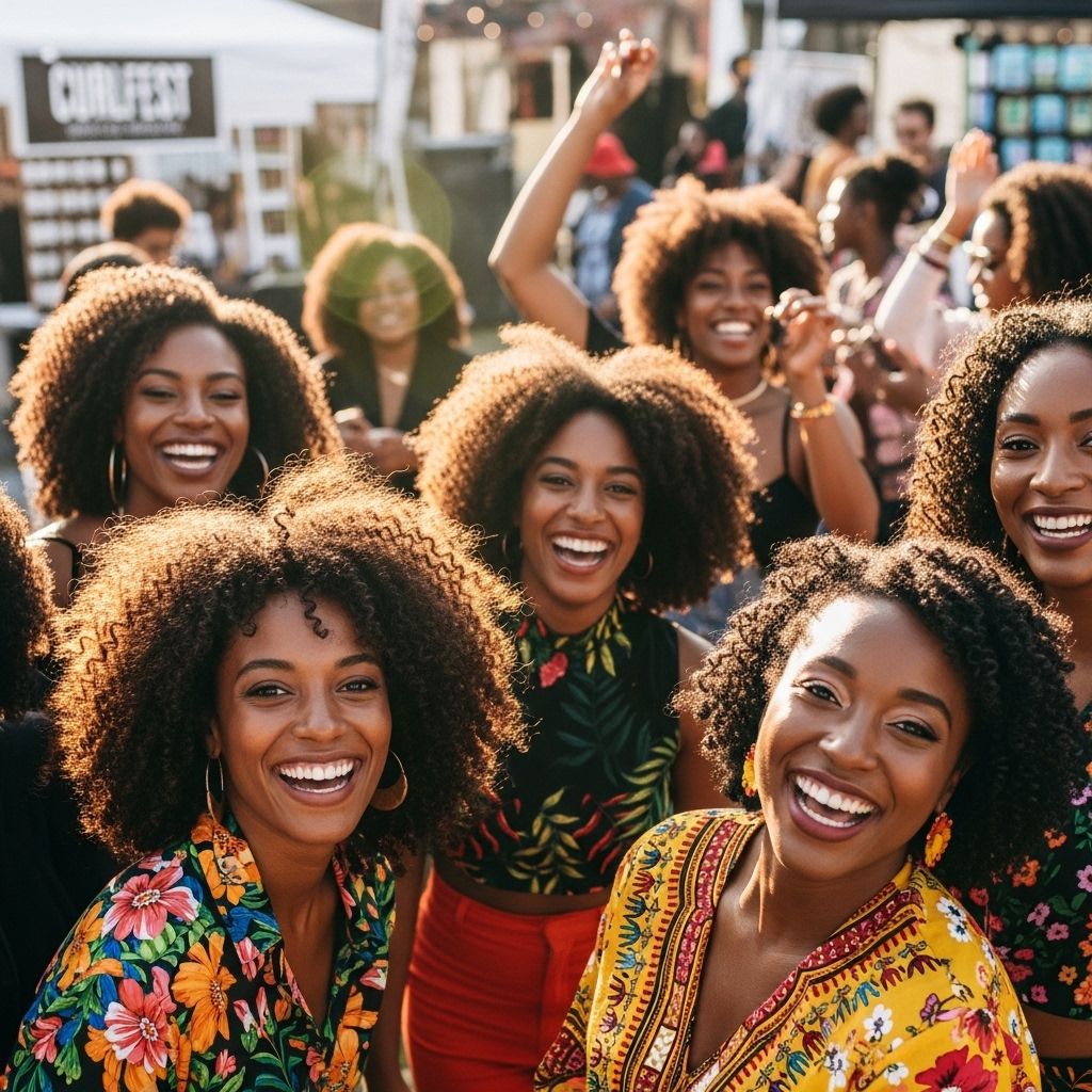 CURLFEST champions natural hair, authentic self-expression, and Black female empowerment through vibrant festivals and community-building initiatives.