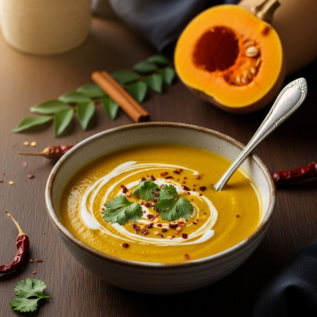 Warm spices and coconut blend into a fiber-rich bowl designed to soothe cold evenings.