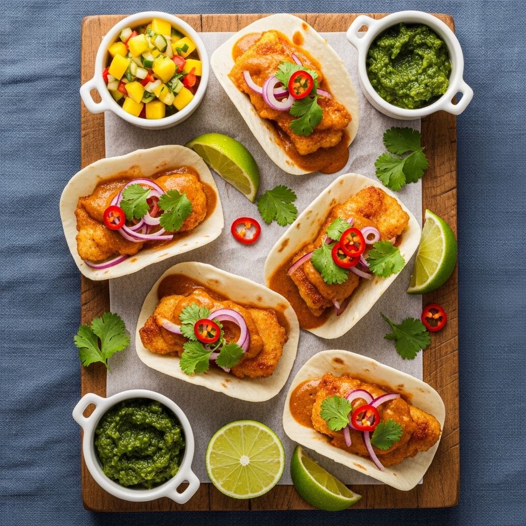 Discover how to make vibrant, curry-spiced fish tacos with a creative jicama twist for a refreshing meal.