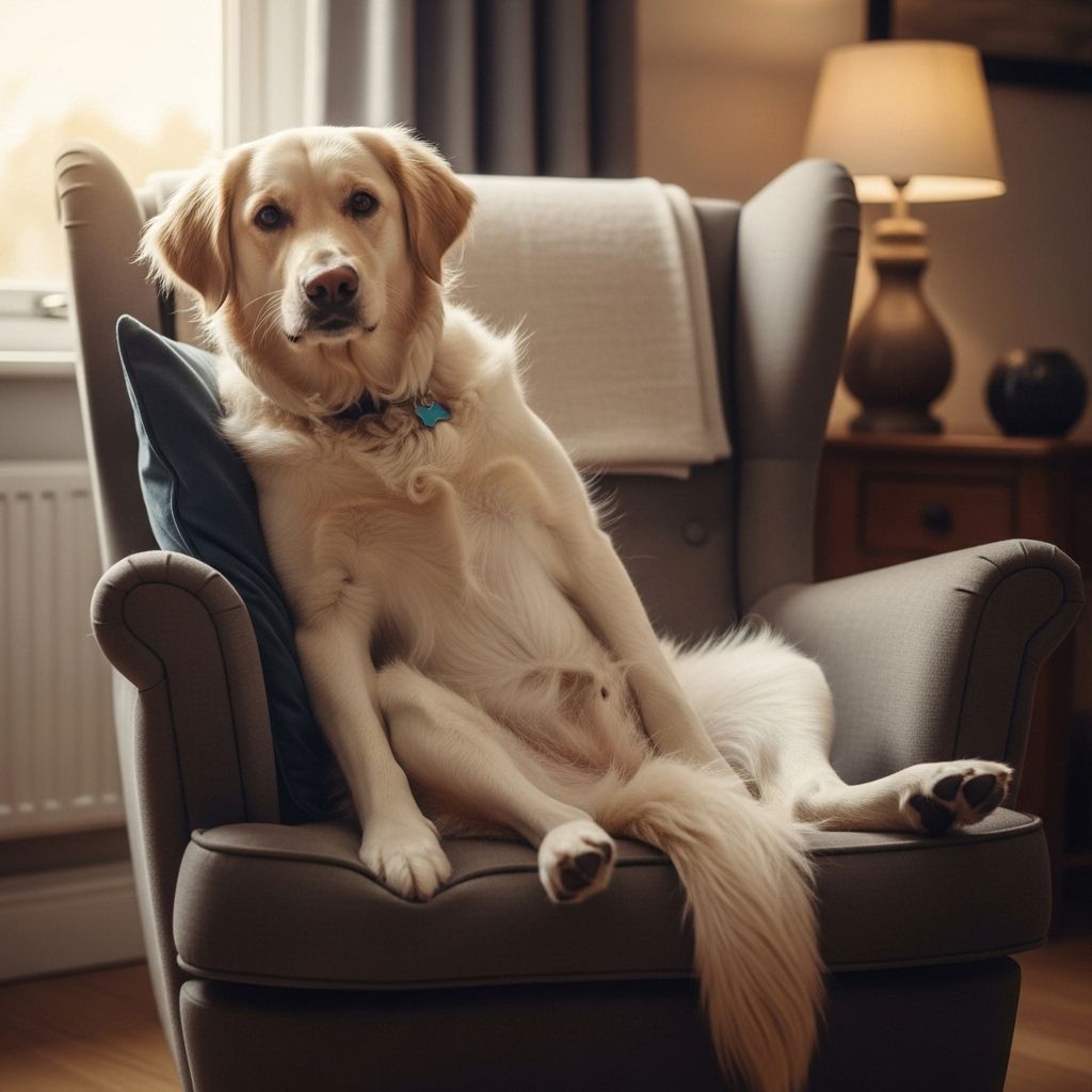 Discover the playful reasons and subtle health cues behind your dog’s human-like lounging style.