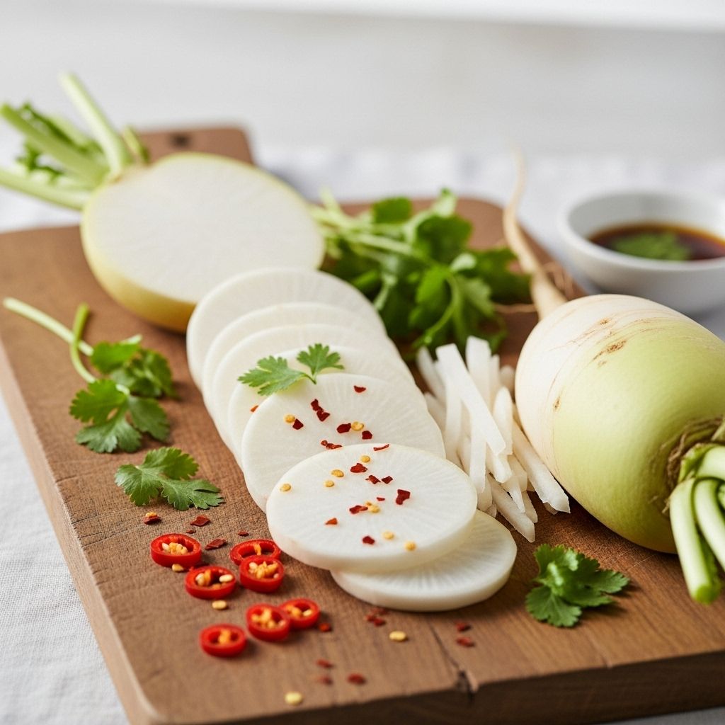 Daikon Radish Benefits: Nutrition, Uses, and Scientific Insights A crunchy, nutrient-rich staple that supports digestion, immunity, and skin renewal.