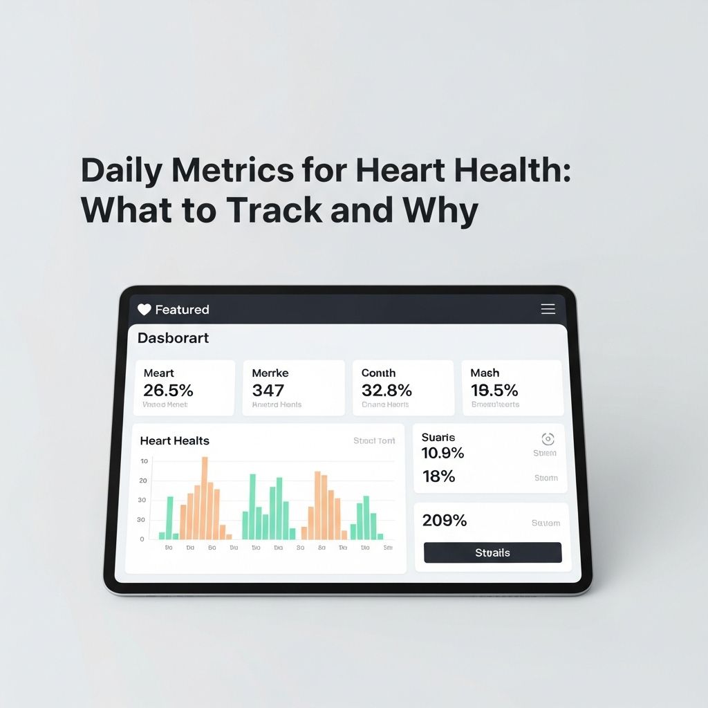Monitoring key daily metrics can help you take practical steps towards lifelong heart health and well-being.