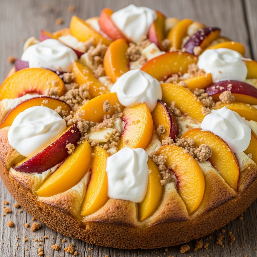 A Midwest heirloom dessert blending tender dough, silky custard, and summer fruit.