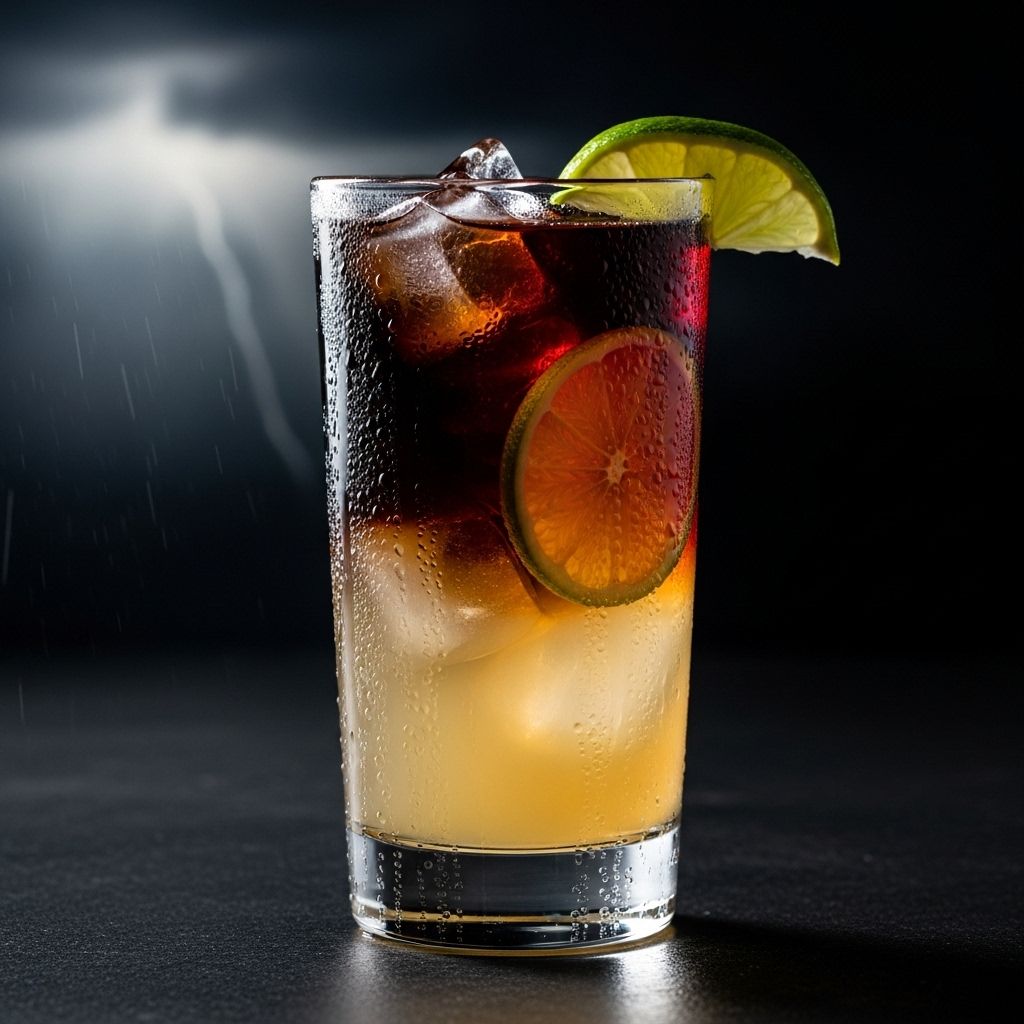 A masterclass in combining rich rum, spicy ginger, and citrus for a stirring drink experience.