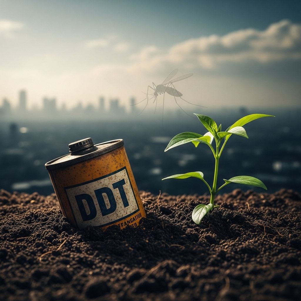 DDT: Legacy, Environmental Impact, and Global Uses A deep dive into the history, environmental legacy, and debate over the continued use of DDT for disease control and its risks to living organisms.
