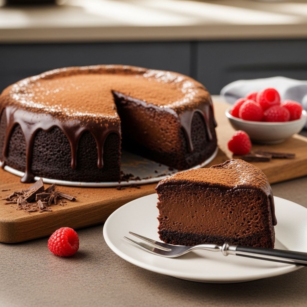 A rich, gluten-free indulgence with deep cocoa notes and hassle-free baking.