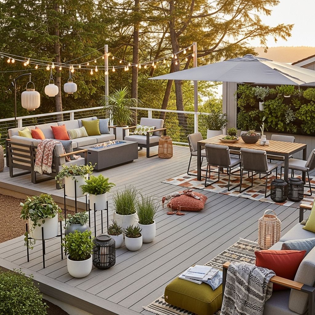 Cozy mornings, lively gatherings, and serene evenings await on an al fresco retreat.