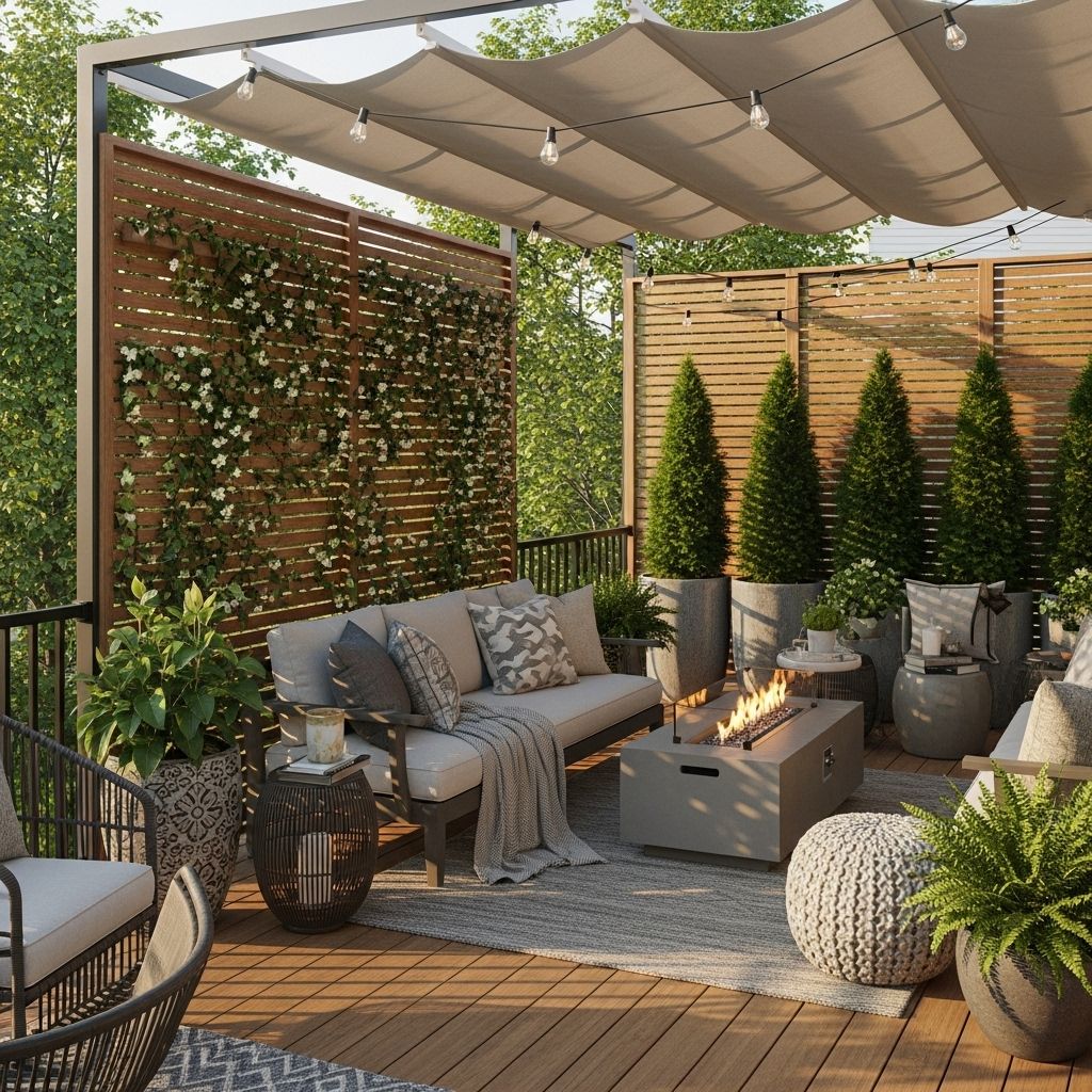 These creative solutions bring style and seclusion together for peaceful outdoor living.