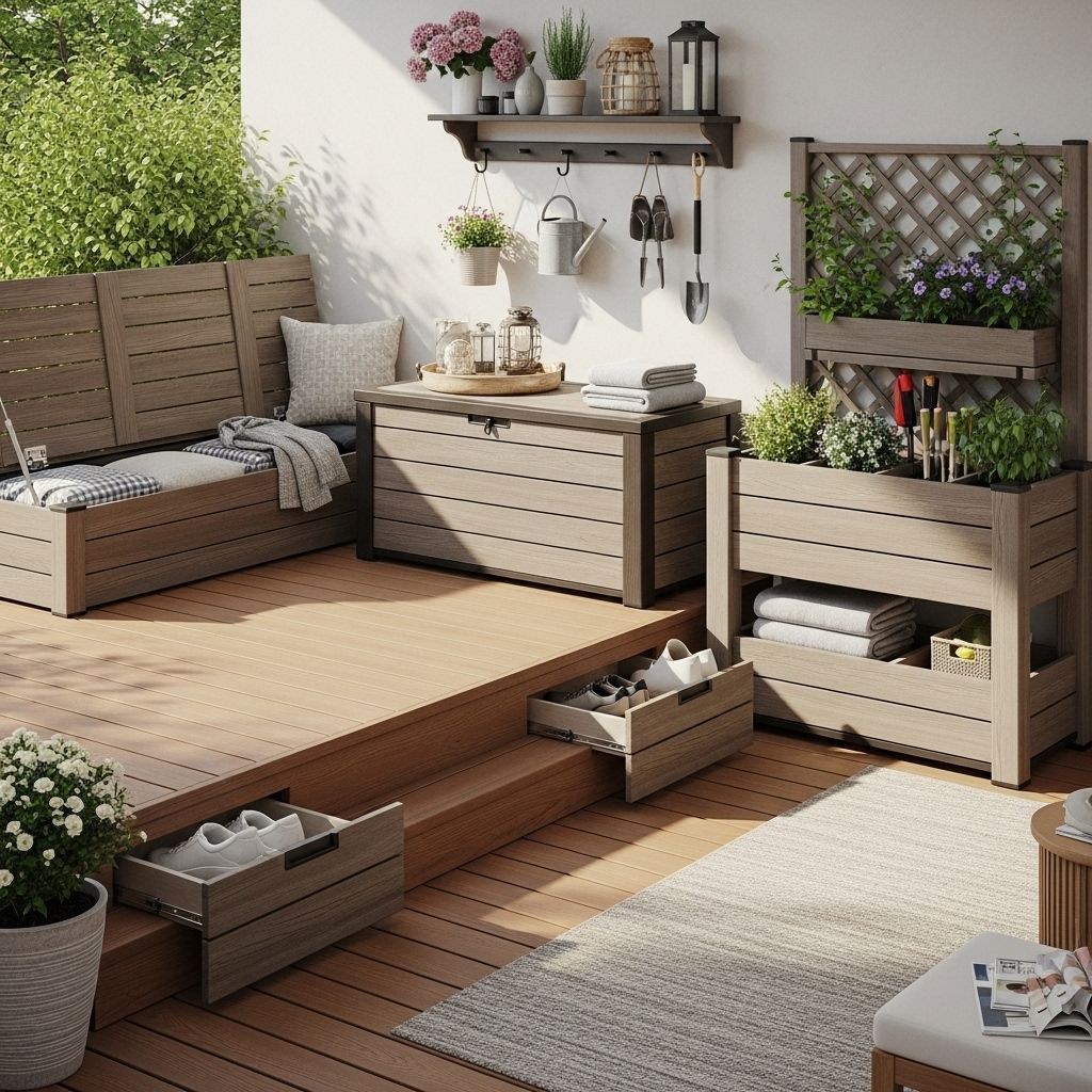 Maximize every inch of your deck with clever organizers that marry function and flair.
