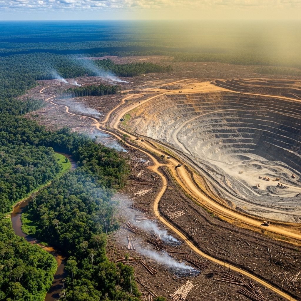 Deforestation and Mining Surge in Tropical Forests During COVID-19 The COVID-19 pandemic accelerated illegal mining and deforestation in tropical countries, revealing vulnerabilities in forest protection and global conservation efforts.