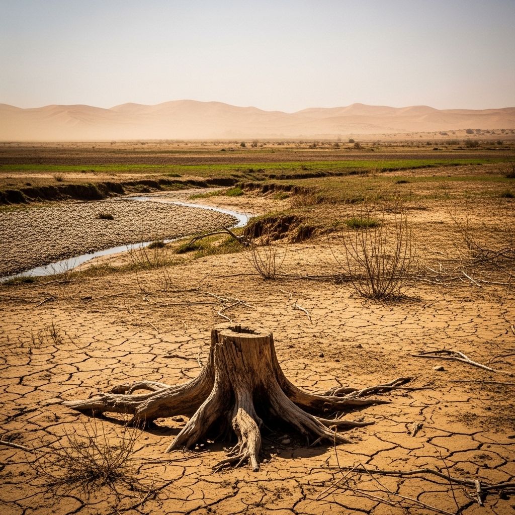 Explore how desertification threatens land, people, and biodiversity, and discover ways to slow and reverse this global crisis.