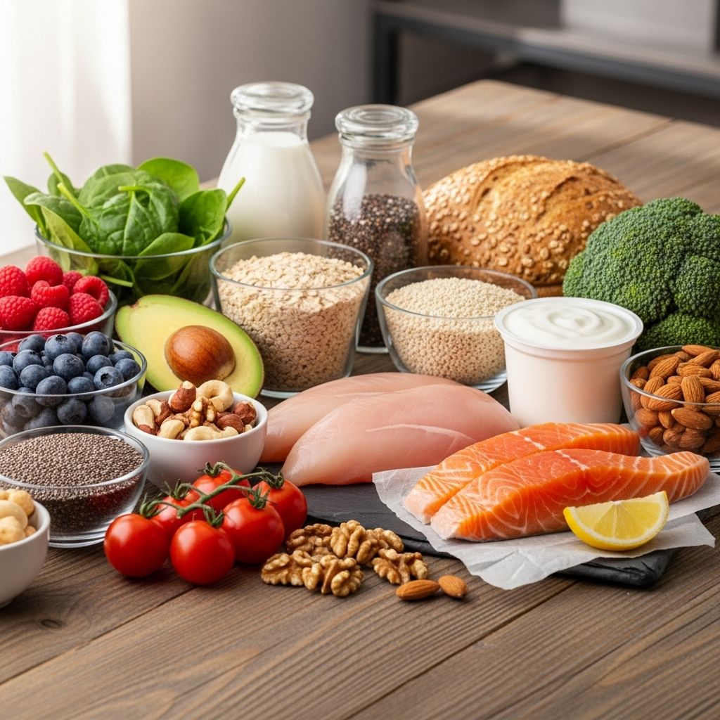 A comprehensive guide to planning, shopping, and choosing the best foods to manage diabetes—covering fresh produce, proteins, grains, canned goods, and more.