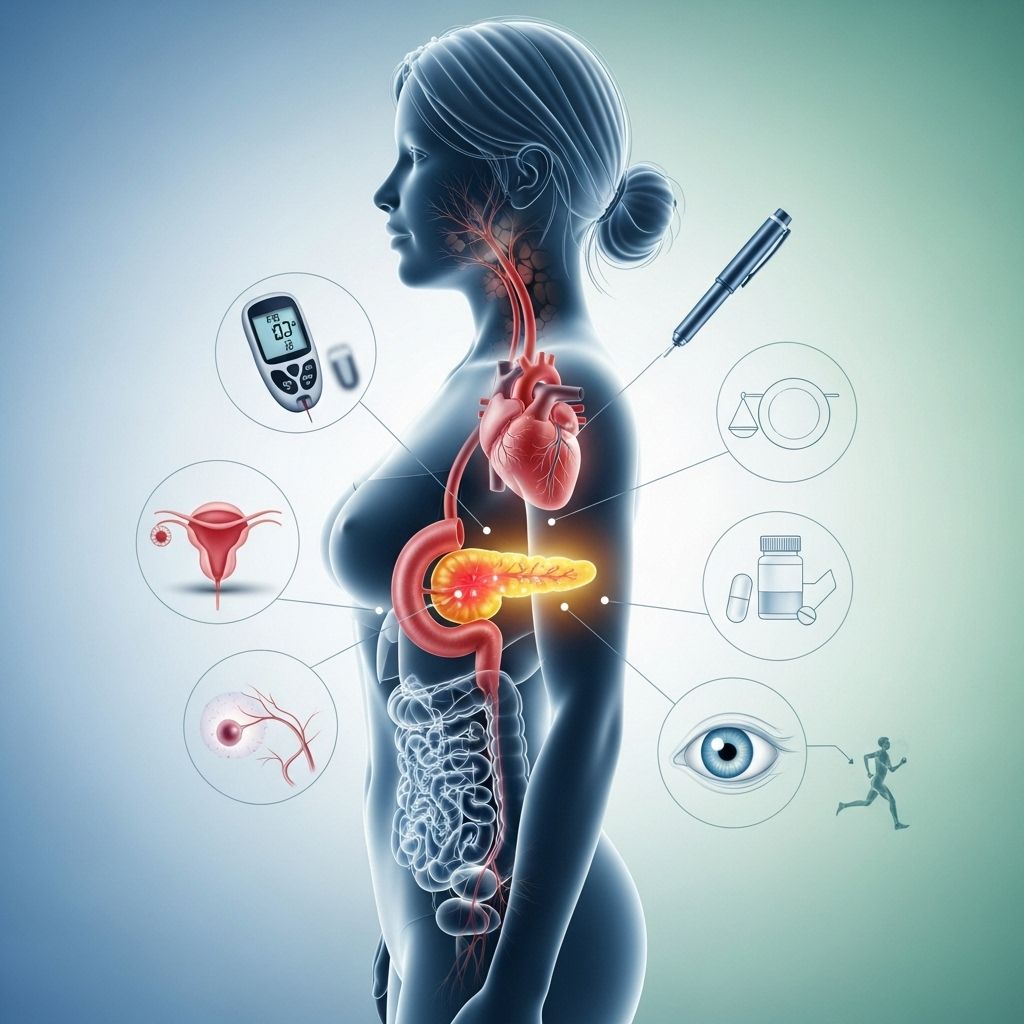 Understand the unique symptoms, risk factors, and complications of diabetes in women, plus guidance on treatment and prevention.