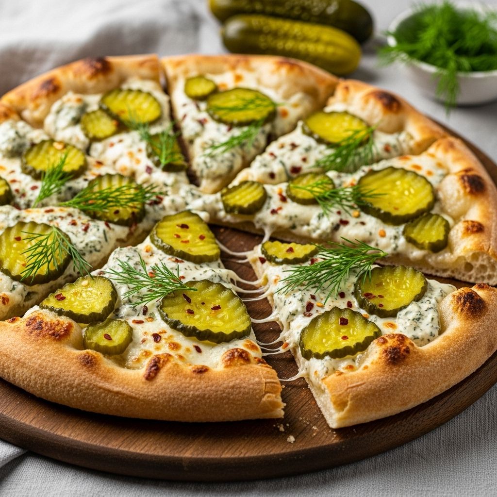 Tangy brine meets creamy cheese in a recipe that turns slices into zesty treats.