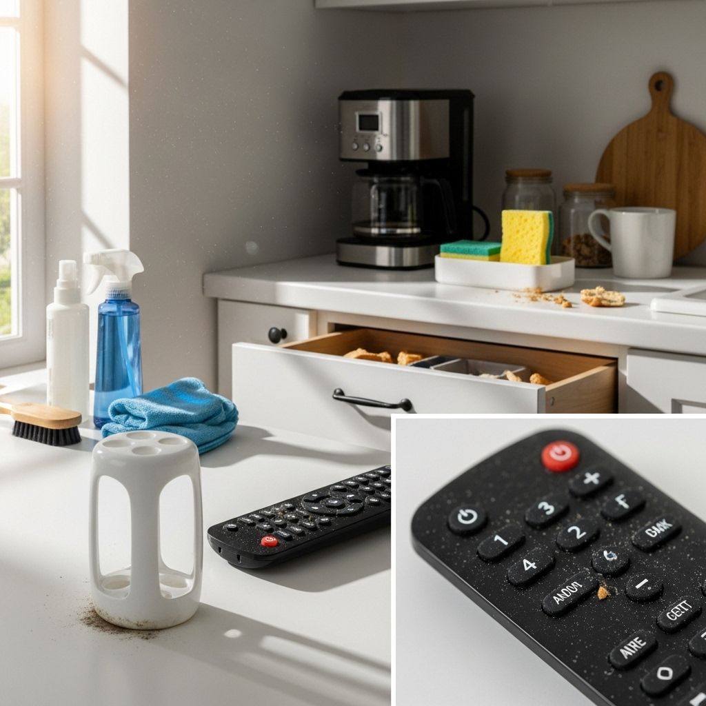 Maintain a healthier living space by tackling overlooked germ hotspots with minimal effort.