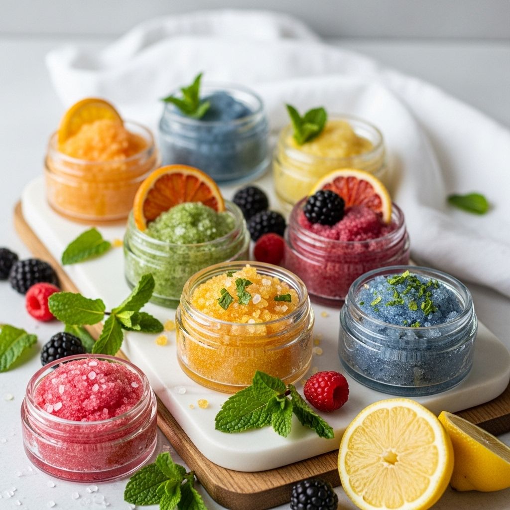 DIY Homemade Sugar Lip Scrub Recipes for Smooth, Soft Lips Give your pout a nourishing makeover with gentle, fridge-friendly exfoliation blends.