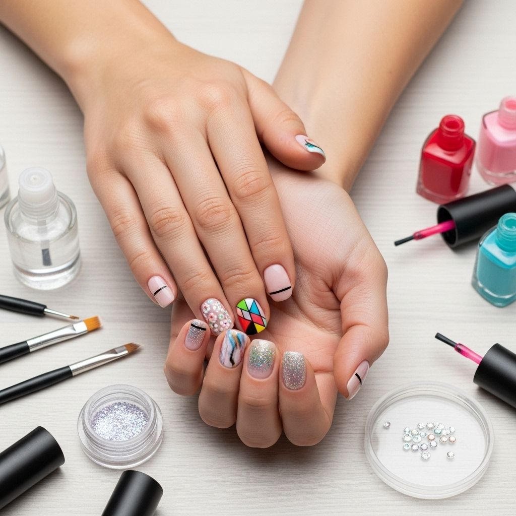 Step up your nail game with chic, easy-to-follow DIY trends and expert techniques for professional-looking at-home nail art.