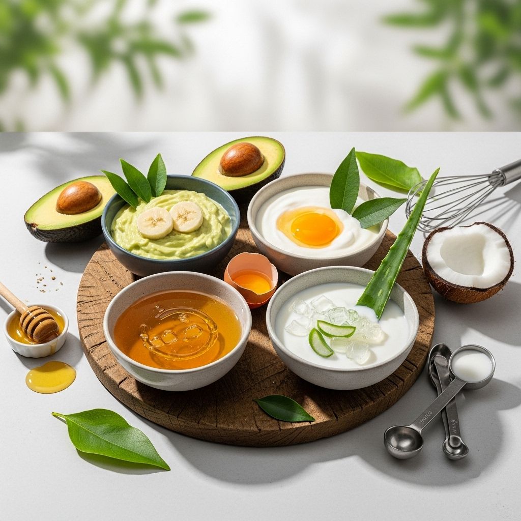 DIY Protein Hair Mask: Restore, Strengthen, and Shine Naturally Natural kitchen ingredients work together to rebuild damaged strands and boost elasticity.