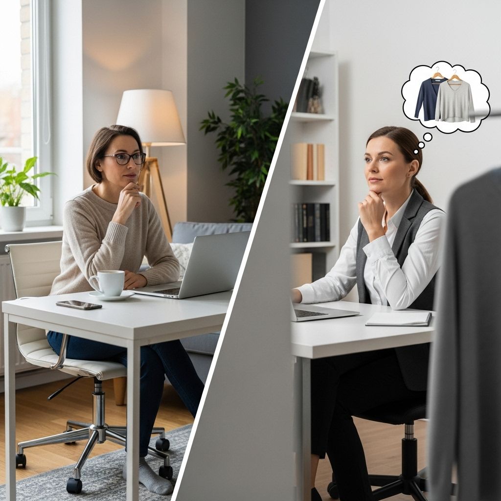 Do Clothes Matter When We Work From Home? Inside the WFH Fashion Debate Delving deep into why what you wear at home matters: a debate on sweatpants versus 'real' clothes in the WFH era.