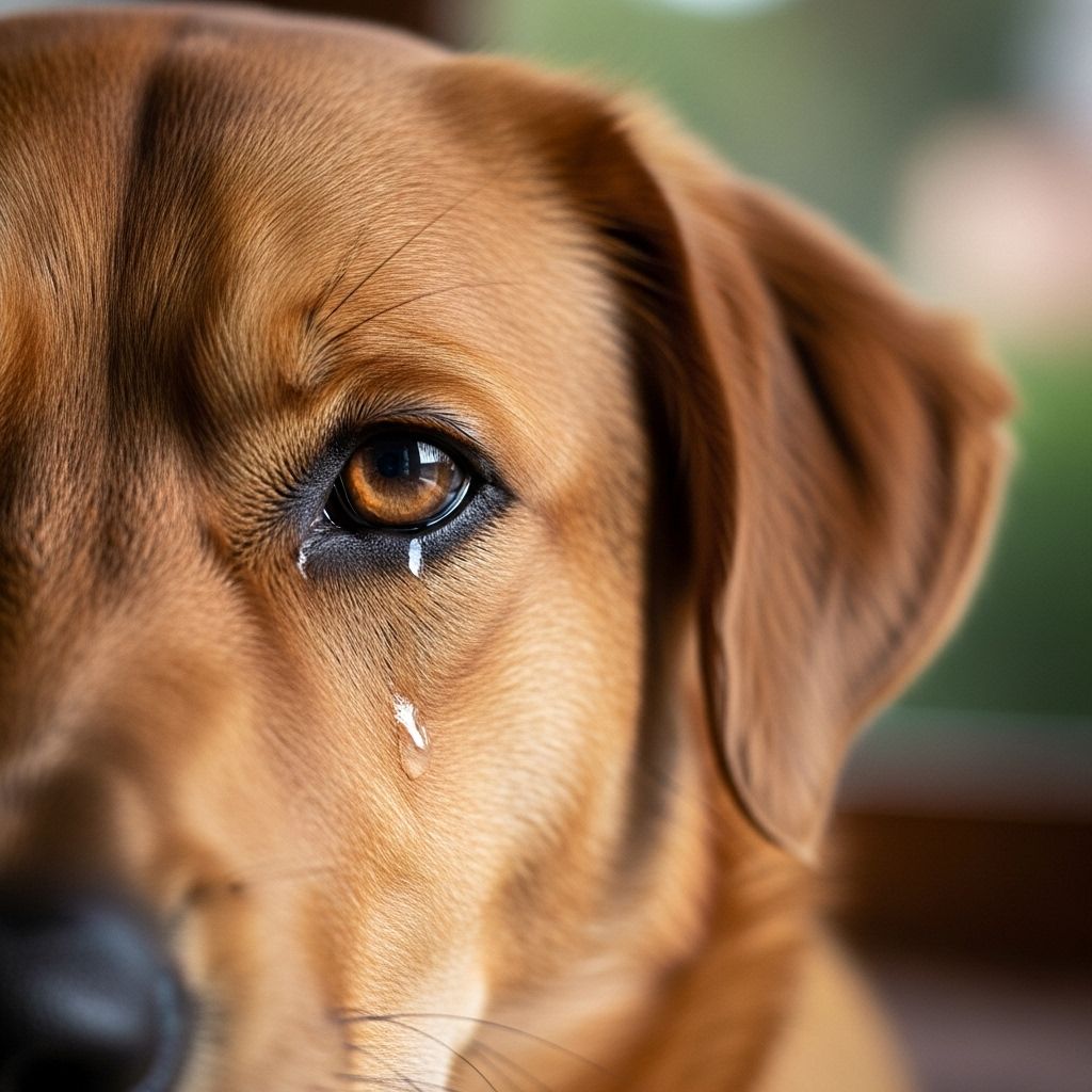 Explore the reasons behind dogs' tears, emotional behaviors, and what your dog's 'crying' truly means.