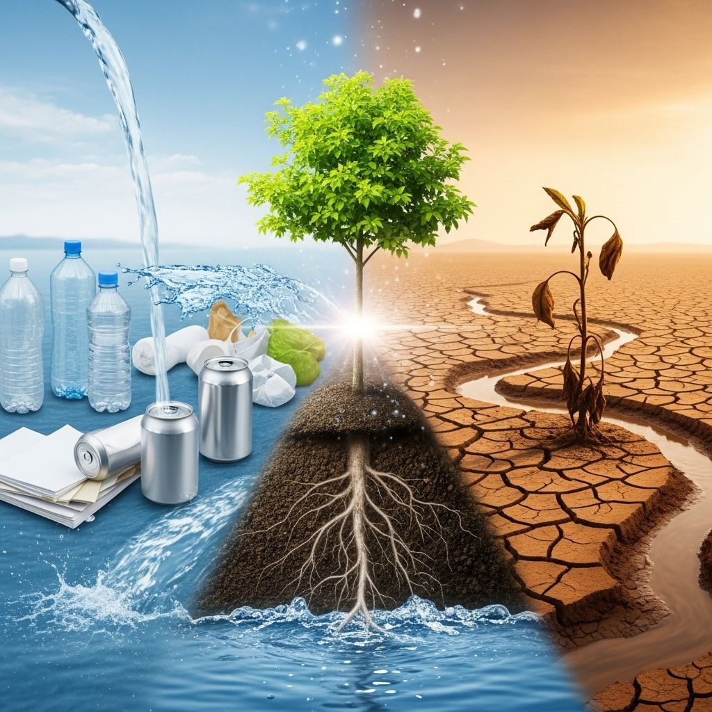 Does Recycling Waste Precious Water or Preserve It? Exploring the surprising water footprint of recycling and strategies for sustainable resource conservation.