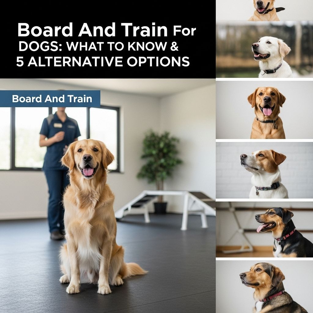 Board And Train For Dogs: What To Know & 5 Alternative Options Understand dog board and train programs, benefits, drawbacks, and alternatives for effective training.