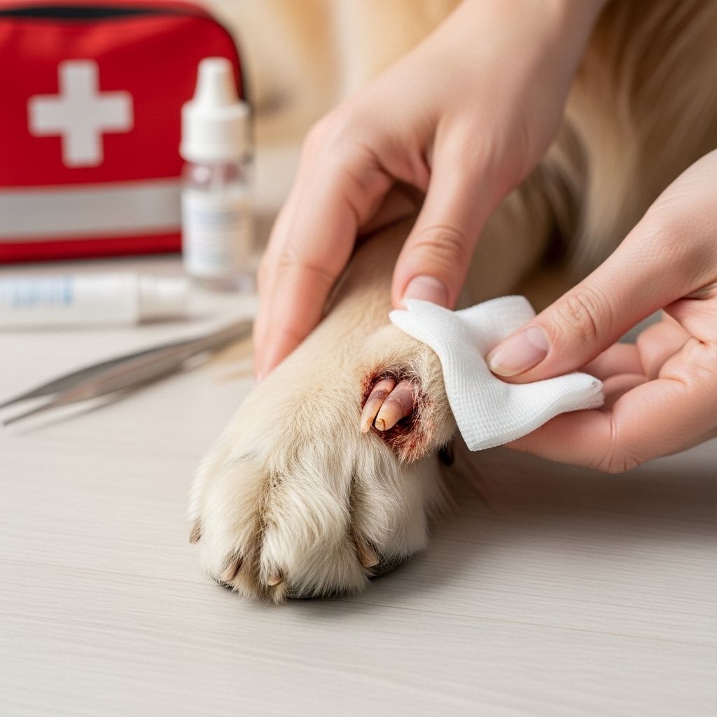 Tending wounds gently and controlling bleeding can help your pet move pain-free faster.