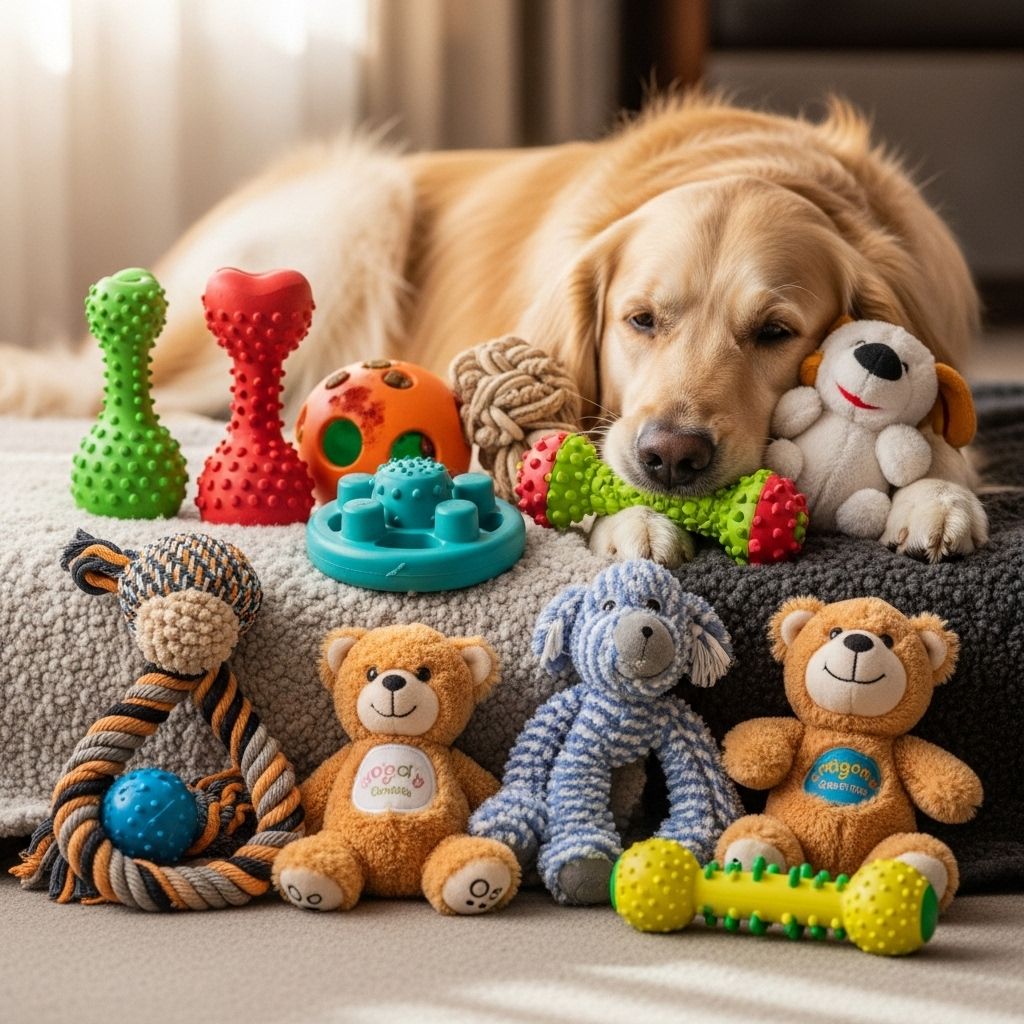 Puzzles and treat-dispensing chews transform alone time into soothing mental workouts.