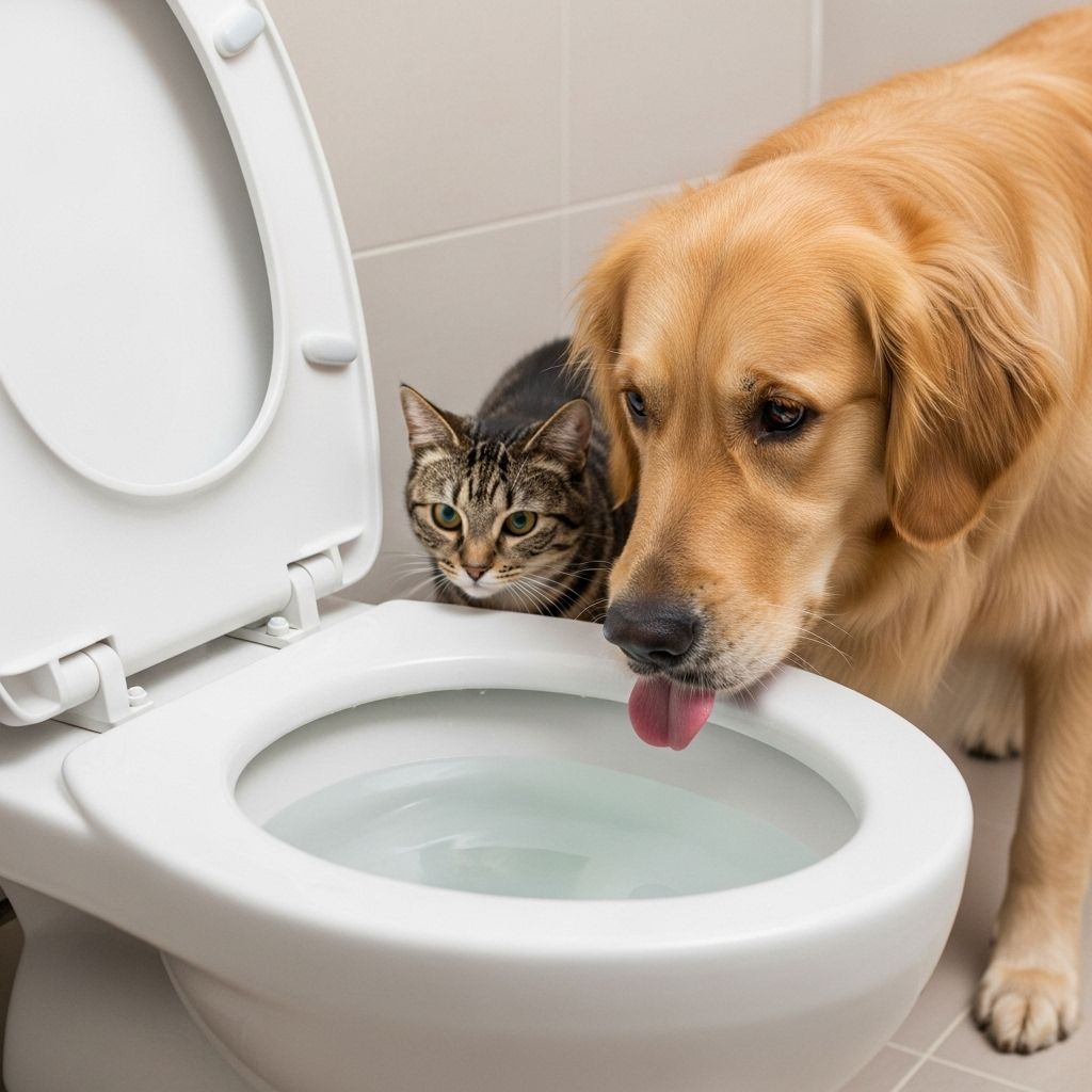 Help pets swap bathroom bowl sips for fresh water to keep them healthy and worry-free.