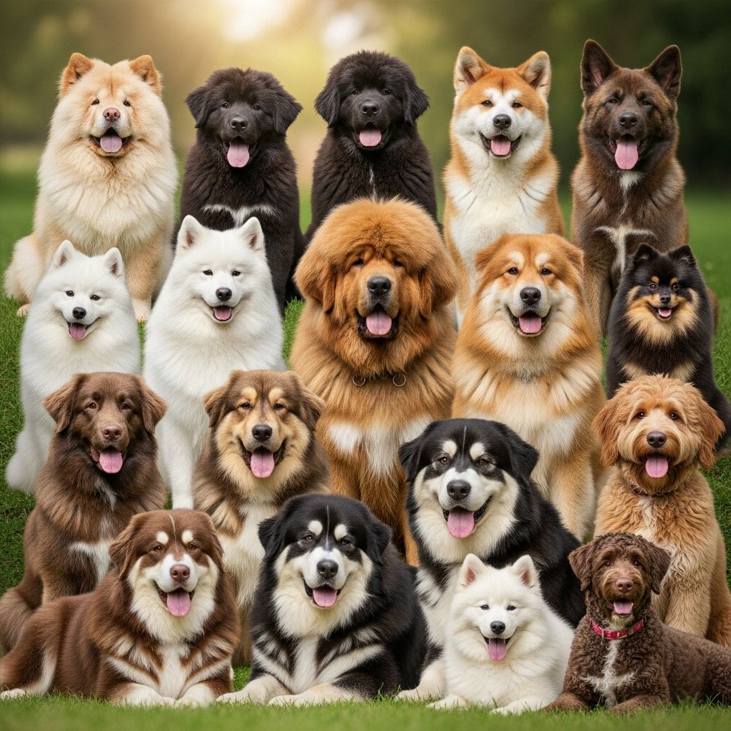 Meet the fluffy, lovable dogs that could be mistaken for real-life teddy bears or wild bears due to their thick coats and irresistible charm.