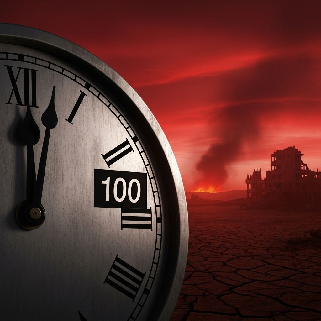 Doomsday Clock: Humanity Still 100 Seconds from Midnight The Doomsday Clock remains at its direst setting amid nuclear and climate threats, warning that global catastrophe is perilously close without urgent action.