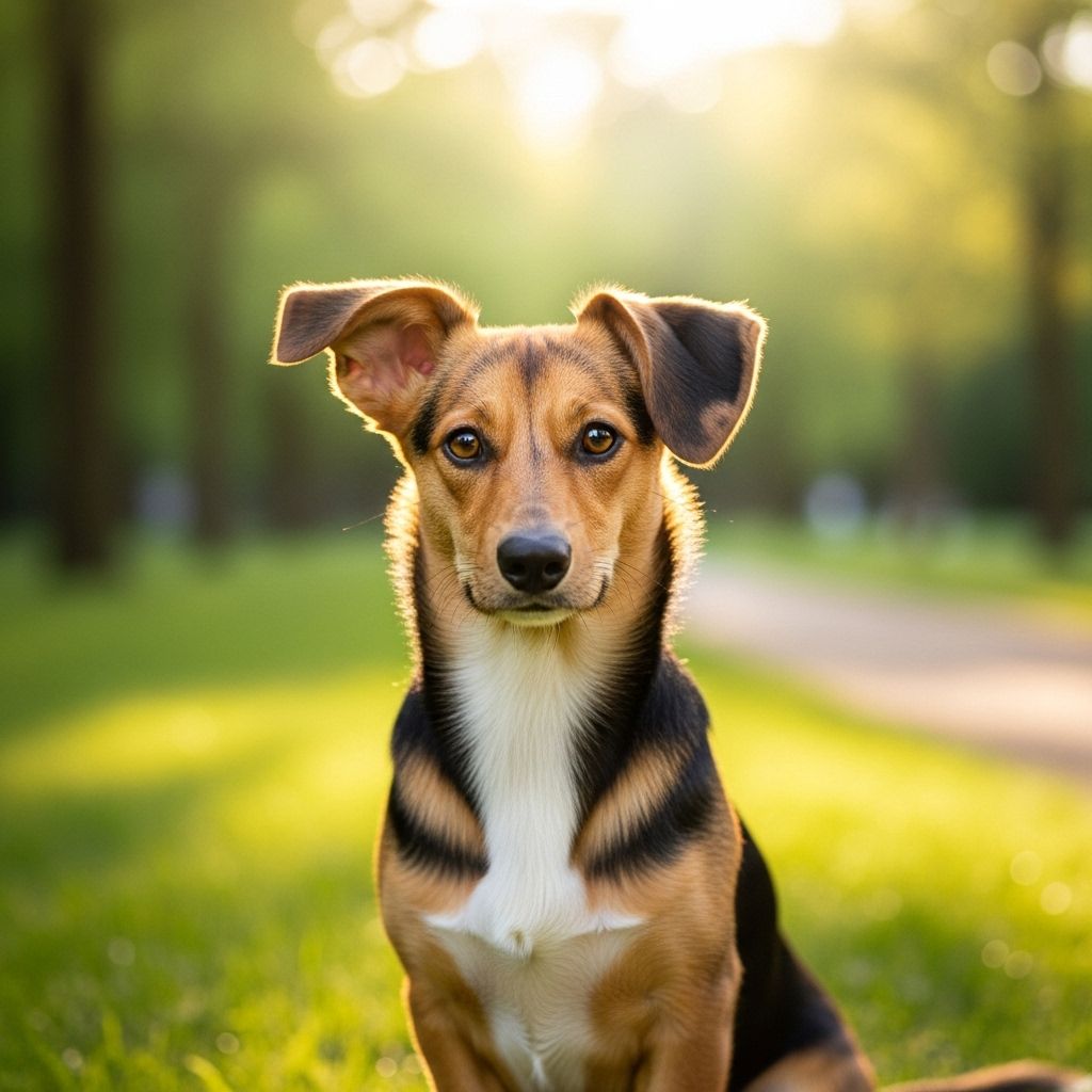 A small crossbreed that thrives on activity, companionship, and mental challenges.