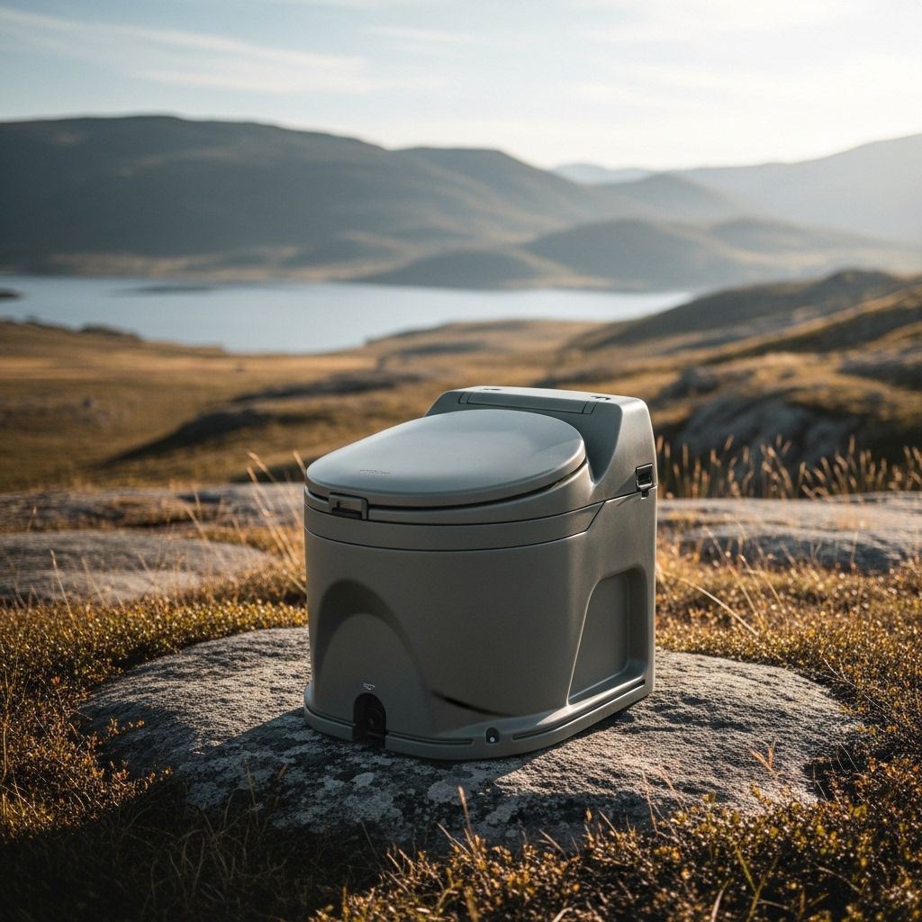 A breakthrough in clean, waterless, and odor-free portable sanitation for modern, off-grid lifestyles.