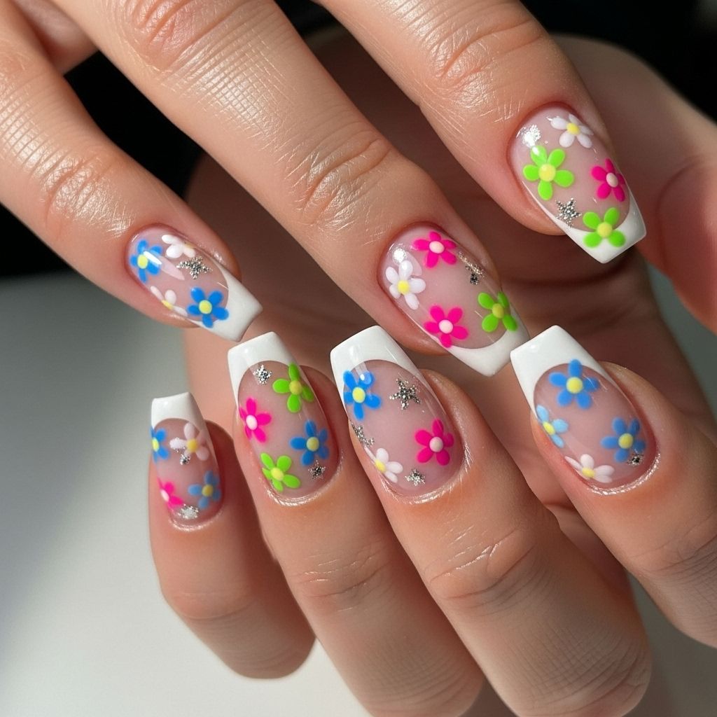 Dua Lipa’s dazzling Y2K floral French manicure blends classic elegance with playful nostalgia, inspiring this season’s must-have nail trend.