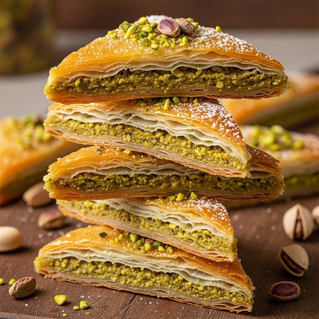 An easy method for turning shredded pastry and nut cream into glossy confections.