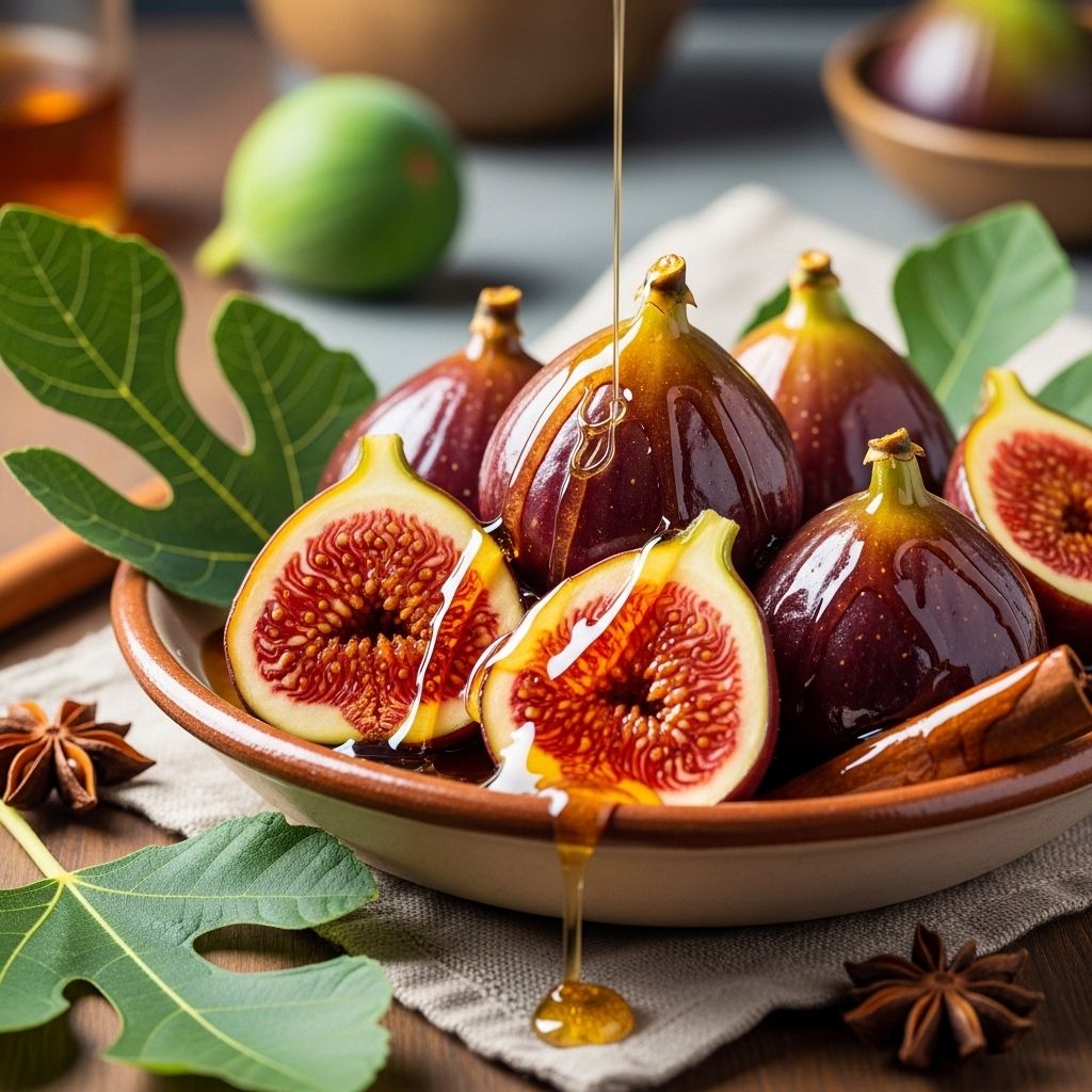 Tender figs simmered in honey and spices reveal a rich taste of Mexican celebration.