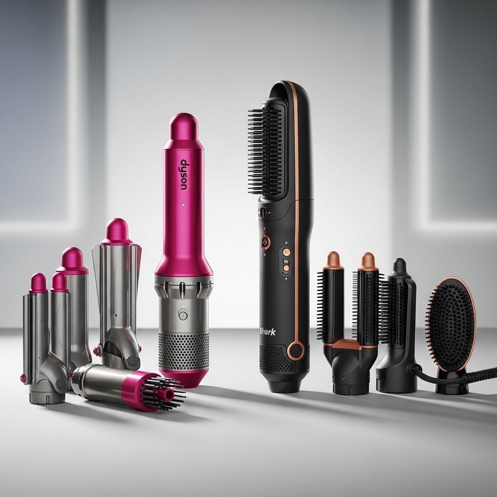 A detailed, side-by-side review of the Dyson Airwrap and Shark FlexStyle to help you choose the best hair styling tool for your needs.