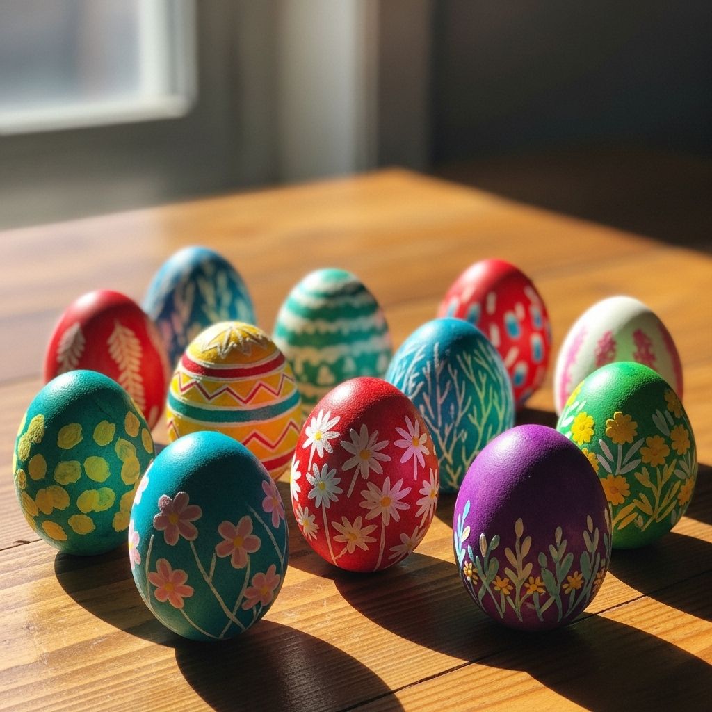 Combine playful textures and natural dyes for vibrant, one-of-a-kind Easter eggs.