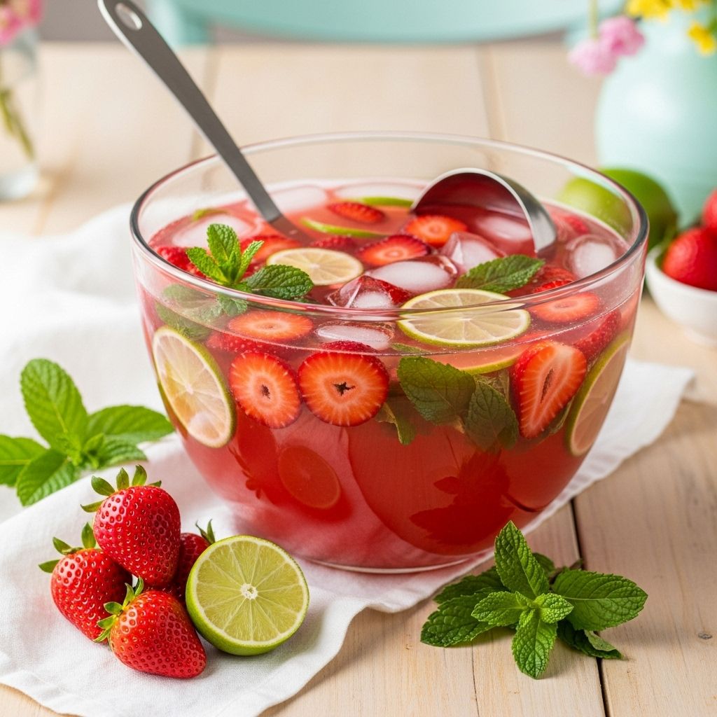 A fizzy blend of berries and citrus offers a crowd-pleasing springtime beverage.