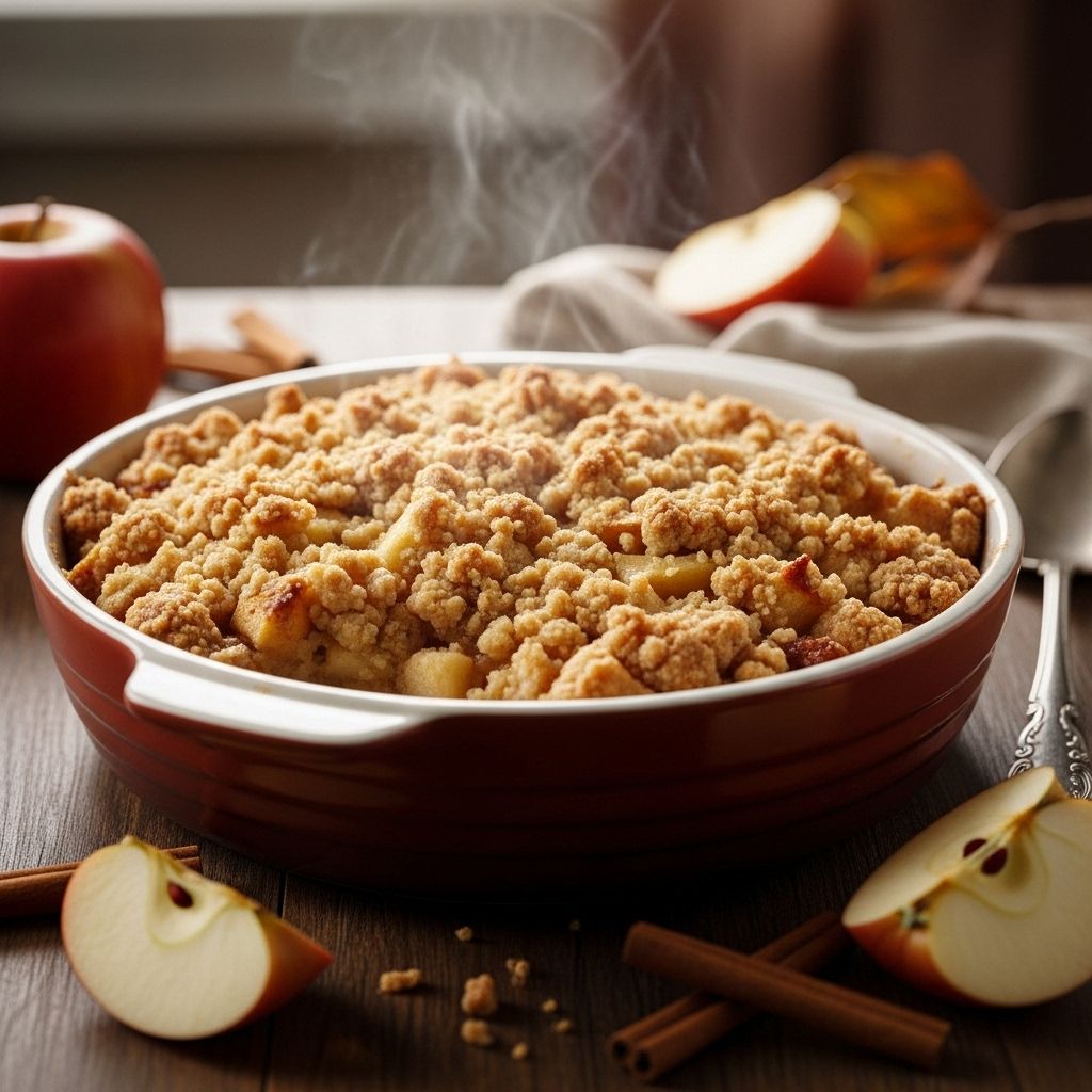 Buttery cake mix over spiced apples transforms pantry staples into a rich treat.