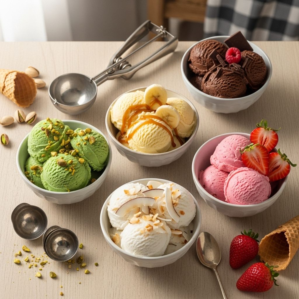 Plant based ingredients create luscious scoops that rival traditional frozen desserts.