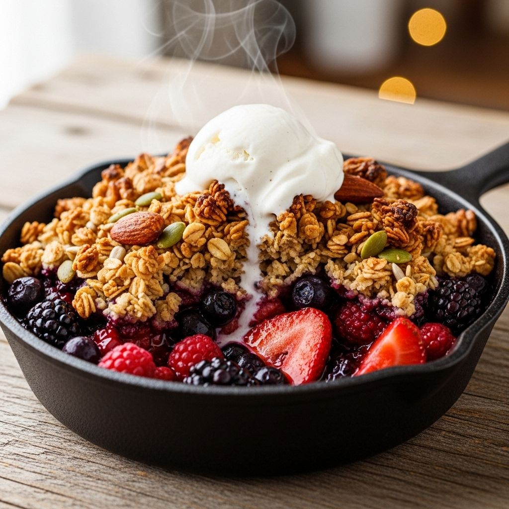 A pantry-friendly bake melding fruit and oats into a cozy, delightful treat.
