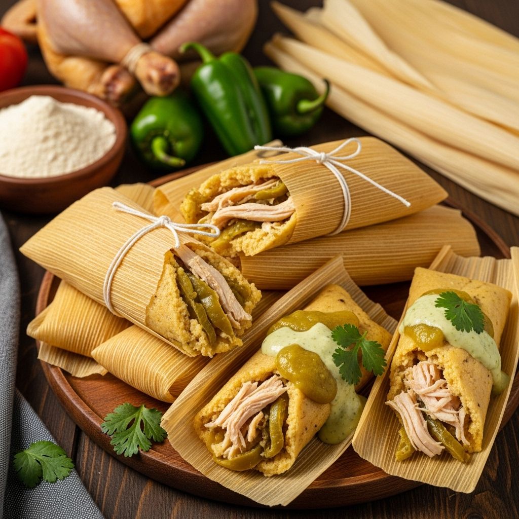 Handheld masa parcels with zesty filling make a freezer-ready, fuss-free meal.