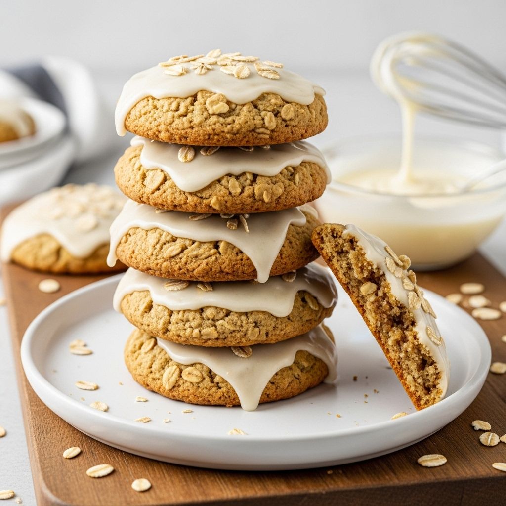 A cozy blend of warm spices and tender oats perfect for every bake sale or snack cupboard.