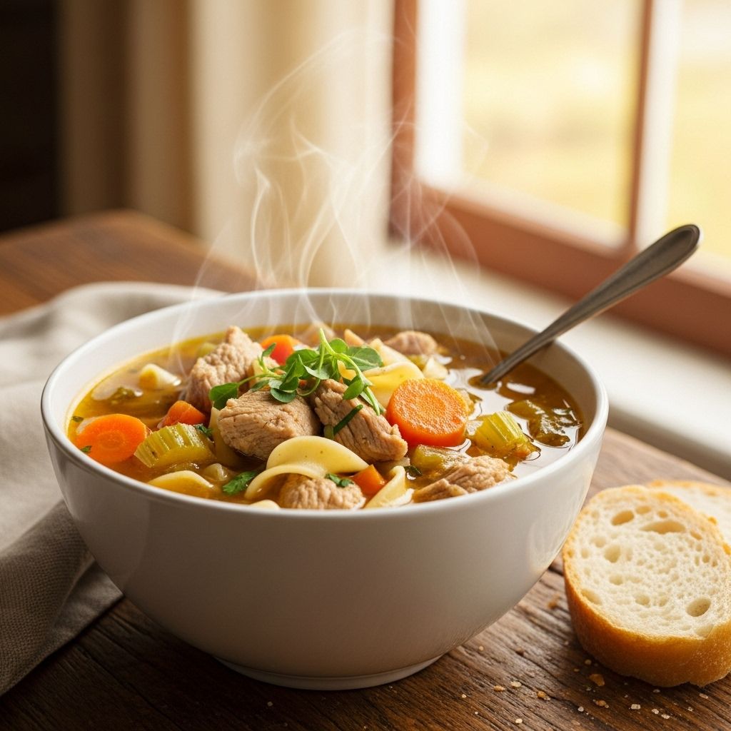 Transform holiday scraps into a warm, nourishing bowl that comforts chilly evenings.