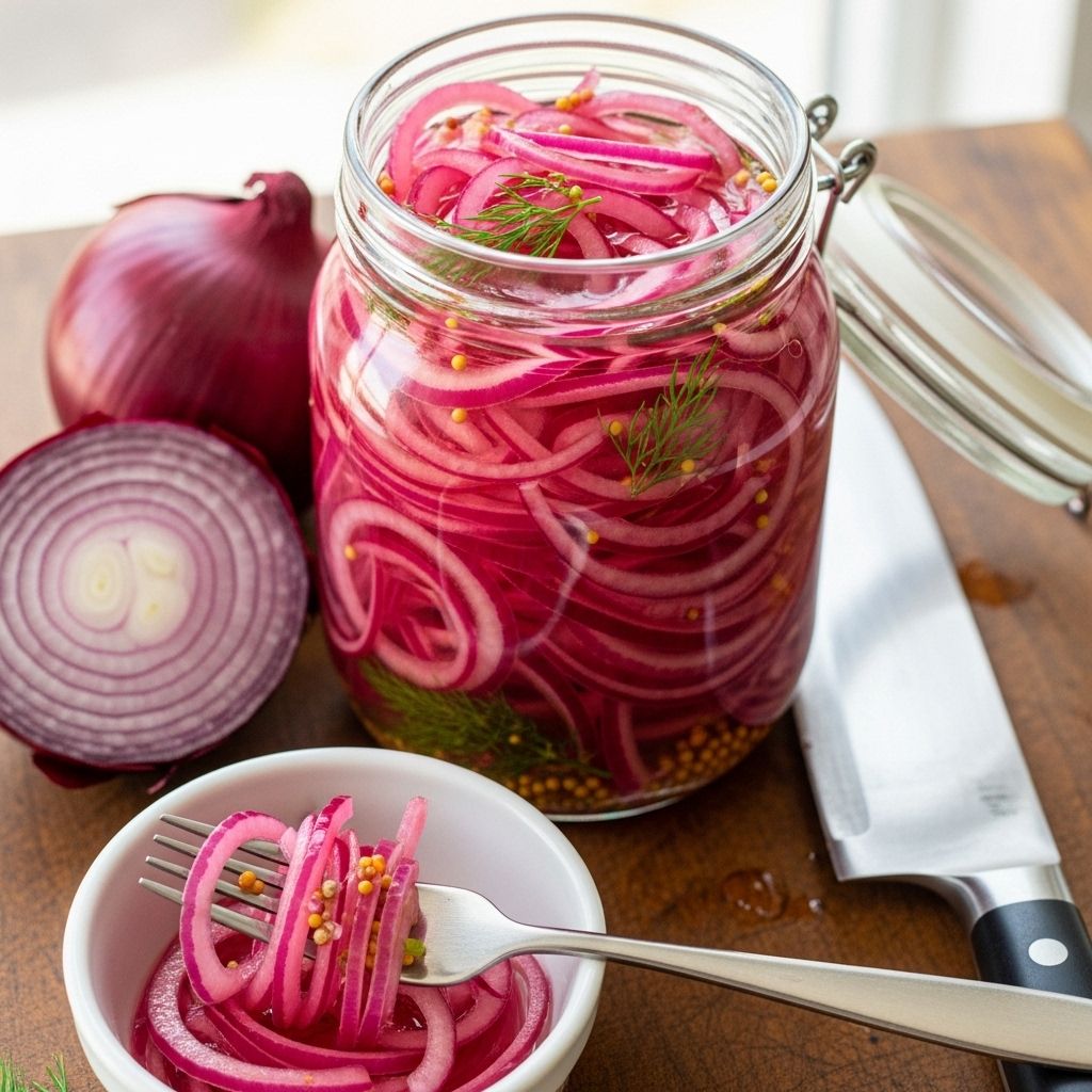 Easy Quick-Pickled Red Onions: A Flavorful Guide Elevate dishes with vibrant pickled onions that bring bold flavor to every bite.